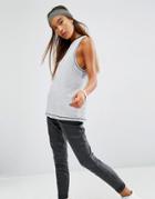 Asos Tank Top With Tipping - Gray