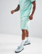 Adidas Originals 3-stripe Jersey Shorts In Green Dh5797 - Green