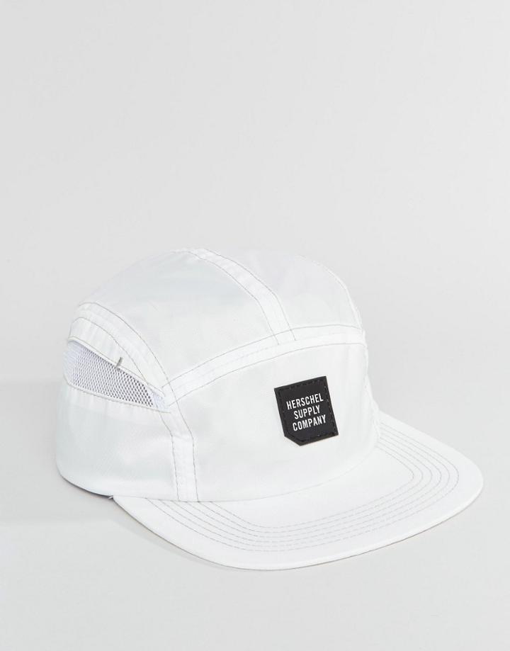 Herschel Supply Co Glendale Cap With Mesh Panel In White - White