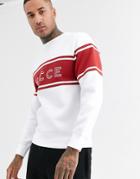 Nicce Sweatshirt With Chest Panel In White