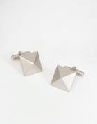 Asos Spiked Cufflinks In Silver - Silver