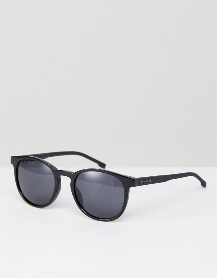 Boss By Hugo Boss 0922/s Round Sunglasses In Black - Black
