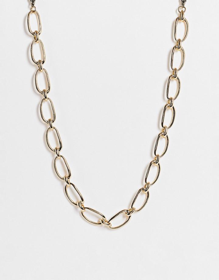Bolongaro Trevor Chunky Link Necklace In Gold