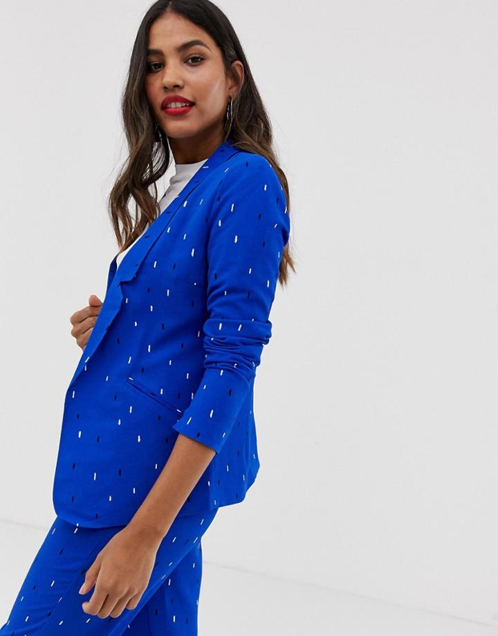 Vila Spotty Suit Blazer - Multi