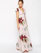 Asos Maxi Dress In Floral Bloom Print - Print
