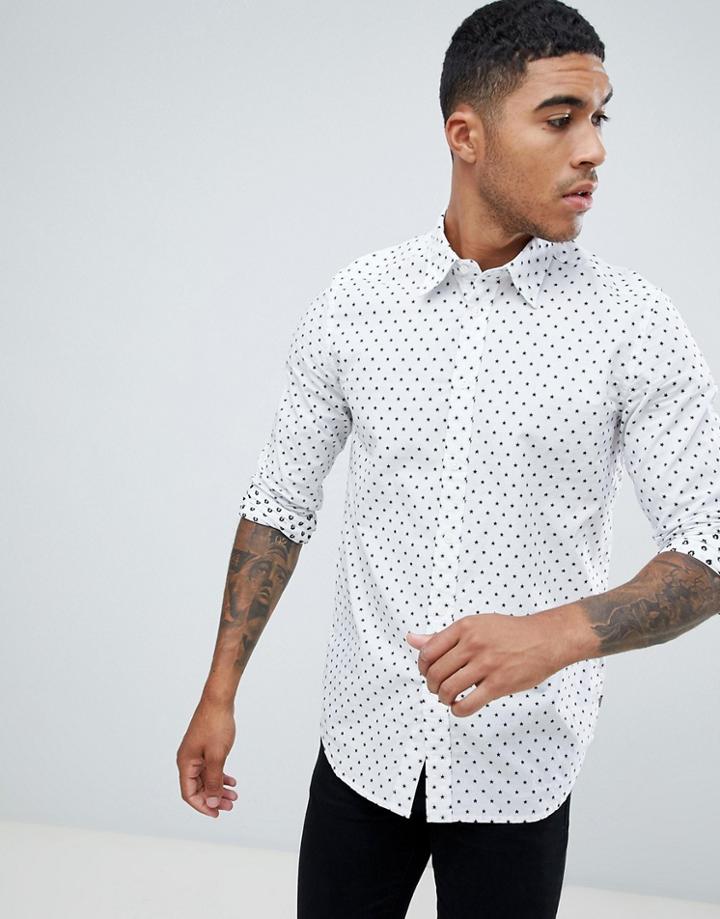 Diesel S-folk Star Shirt White - White
