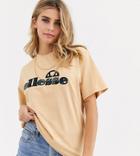 Ellesse Relaxed T-shirt With Tie Dye Logo-beige