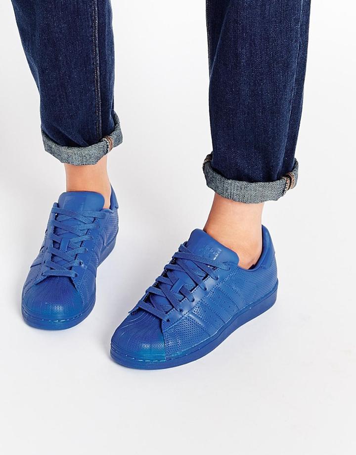 Adidas Originals Superstar Super Color Blue Sneakers