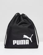 Puma Phase Drawstring Bag In Black 7494301 - Black