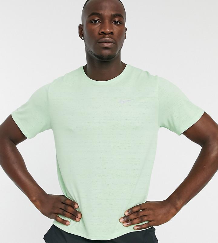 Nike Running Tall Miler T-shirt In Green