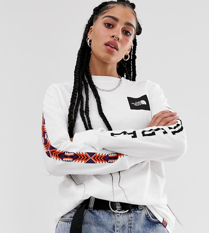 The North Face 92 Rage Heavyweight Long Sleeve Top In White - White