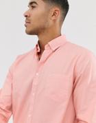 Lacoste Plain Long Sleeve Shirt-pink