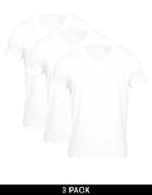 Asos T-shirt With V Neck 3 Pack Save 22%