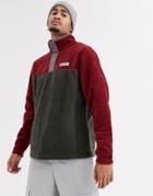 Columbia Steens Mountain Half Snap Fleece In Red