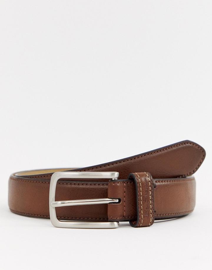Ben Sherman Textured Belt In Brown