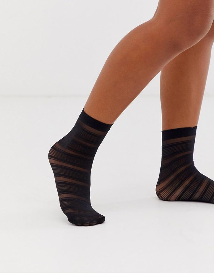 Jonathan Aston Halo Anklet In Black - Black
