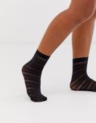 Jonathan Aston Halo Anklet In Black - Black