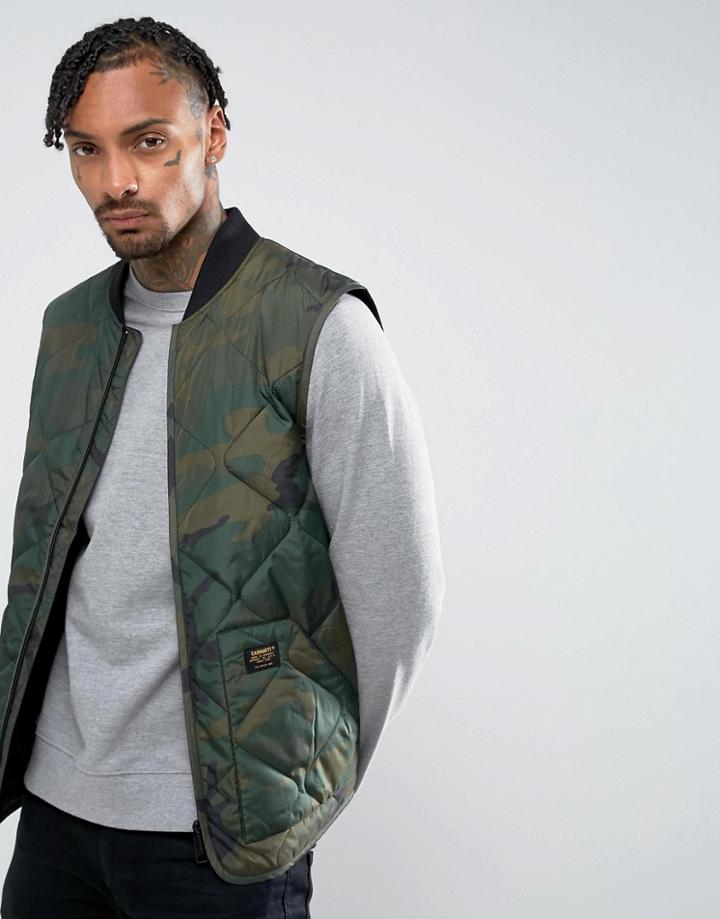 Carhartt Wip Newton Padded Tank Liner - Green