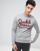 Jack & Jones Originals Sweatshirt With Graphic Print - Gray