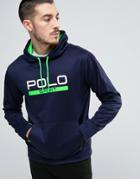 Polo Sport By Ralph Lauren Large Logo Hoodie In Navy - Navy
