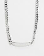 Designb Chain Bar Necklace In Silver
