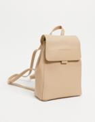 Claudia Canova Mini Backpack In Beige-neutral