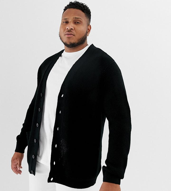 New Look Plus Cardigan In Black - Black