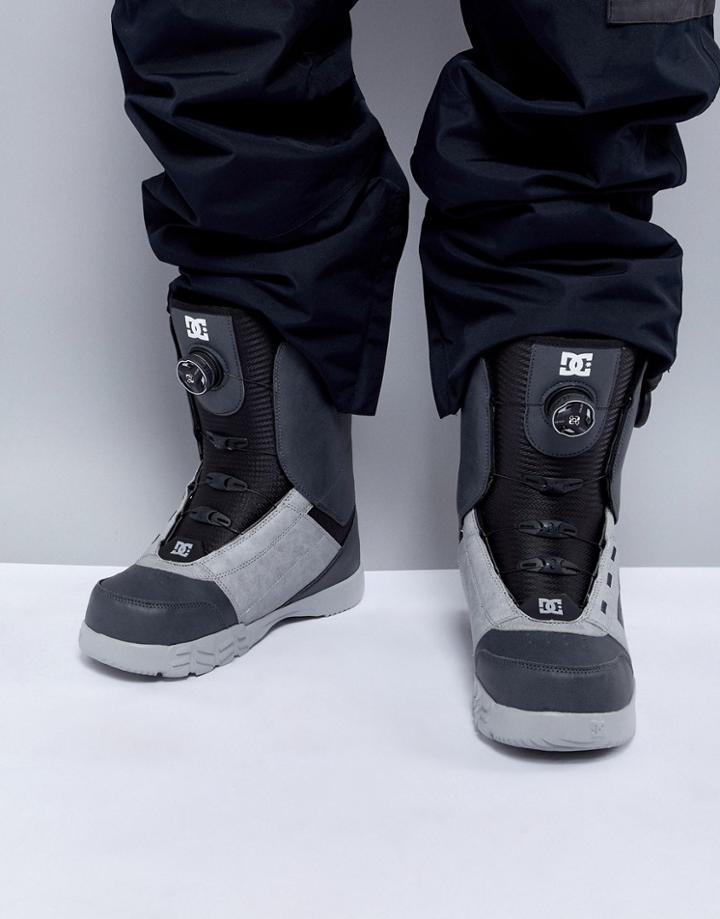 Dc Shoes Snow Control Boots With Dual Zone Boa Closure - Gray