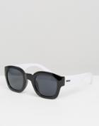 Minkpink Printed Square Frame Sunglasses - Black