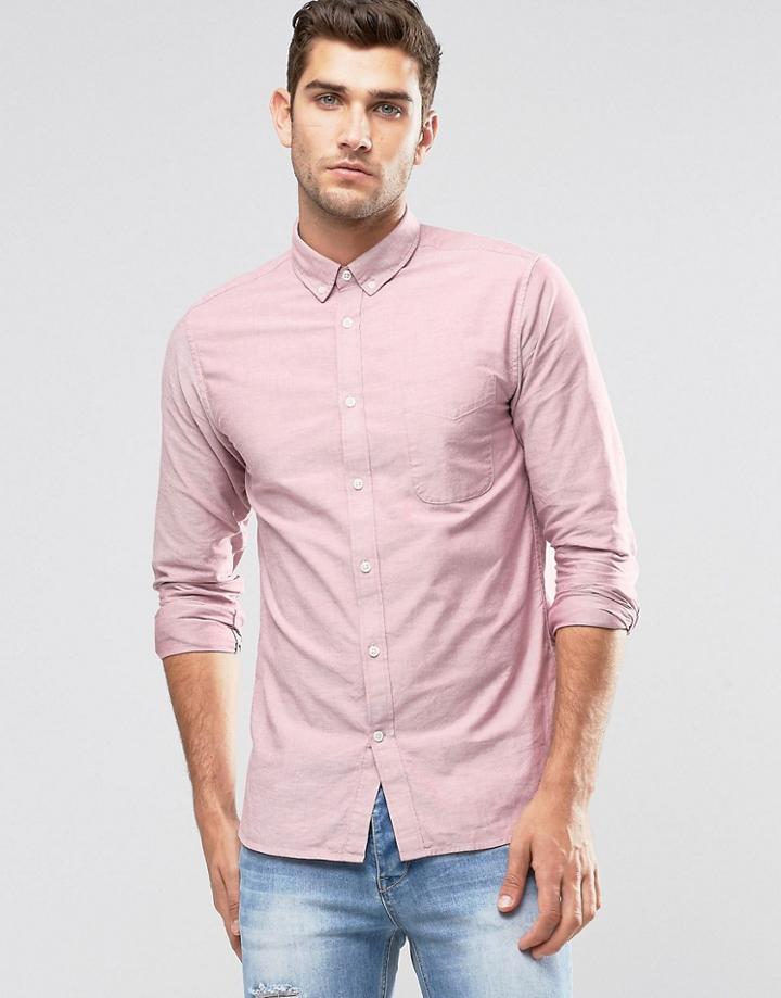 Jack & Jones Premium Oxford Shirt - Rosewood