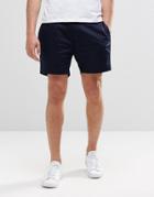 Asos Skinny Shorter Length Tailored Shorts In Navy - Navy