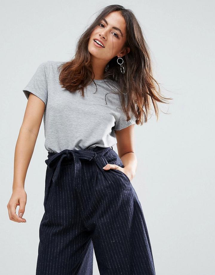 Y.a.s Hale Simple T-shirt - Gray