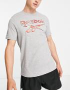 Reebok Training Id Camo Short Sleeve T-shirt In Gray