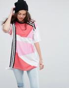 Asos Super Oversized T-shirt With Sports Blocking - Pink