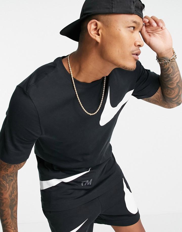 Nike Swoosh Pack T-shirt In Black