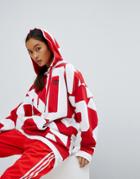Adidas Originals Bold Age Graphic Print Hoodie - Red