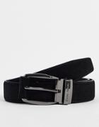 Gianni Feraud Leather Belt In Black