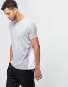 Asos T-shirt In Relaxed Skater Fit With Side Panel Detail In Grey - Gray