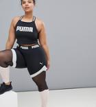 Puma Exclusive To Asos Plus Mesh Panel Leggings - Black