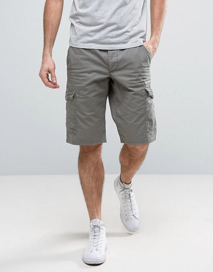 Esprit Cargo Shorts In Khaki - Green