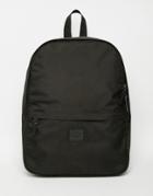 Asos Backpack In Nylon - Black