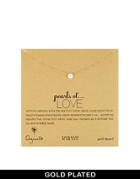 Dogeared Pearls Of Love Necklace - Gold And Pearl