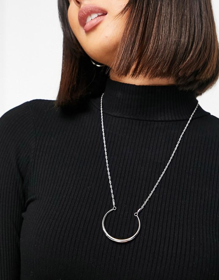 Tommy Hilfiger Project Z Necklace In Silver