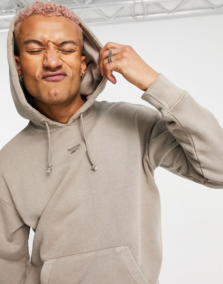 Reebok Classics Hoodie In Natural Dye Brown