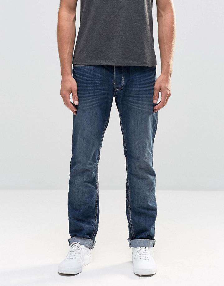 Blend Twister Slim Fit Jeans In Crinkle Denim - Crinkle