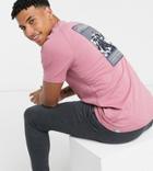 The North Face Faces T-shirt In Dark Pink Exclusive At Asos