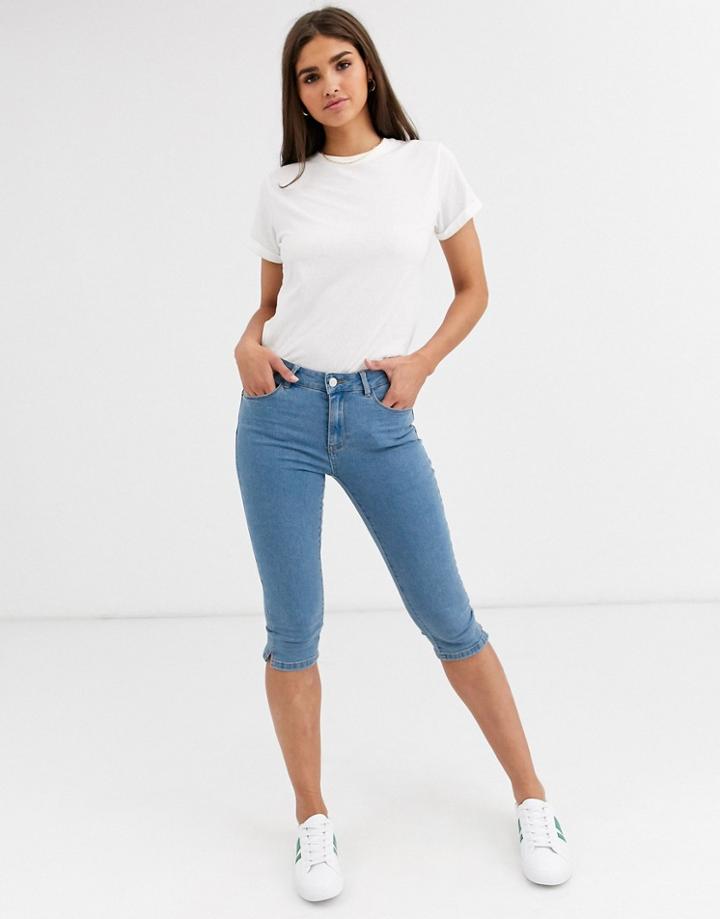 Vero Moda Denim Capri Jeans-blue