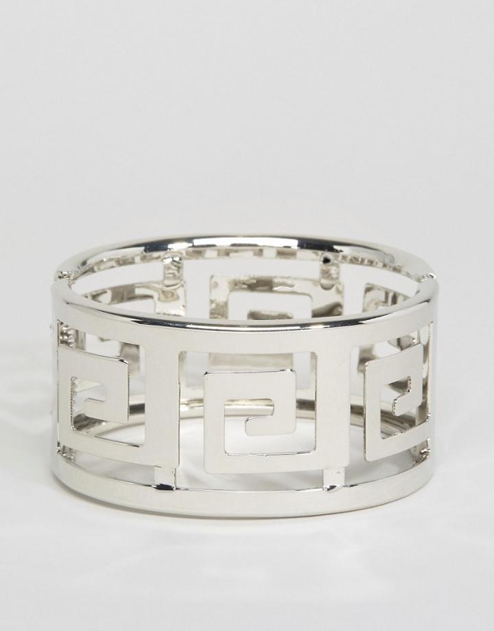 Ruby Rocks Detail Bracelet - Silver