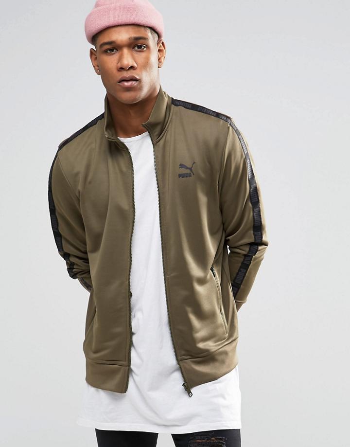 Puma Urban Track Jacket In Green - Green