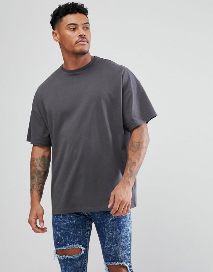 Asos Design Oversized T-shirt In Black - Black